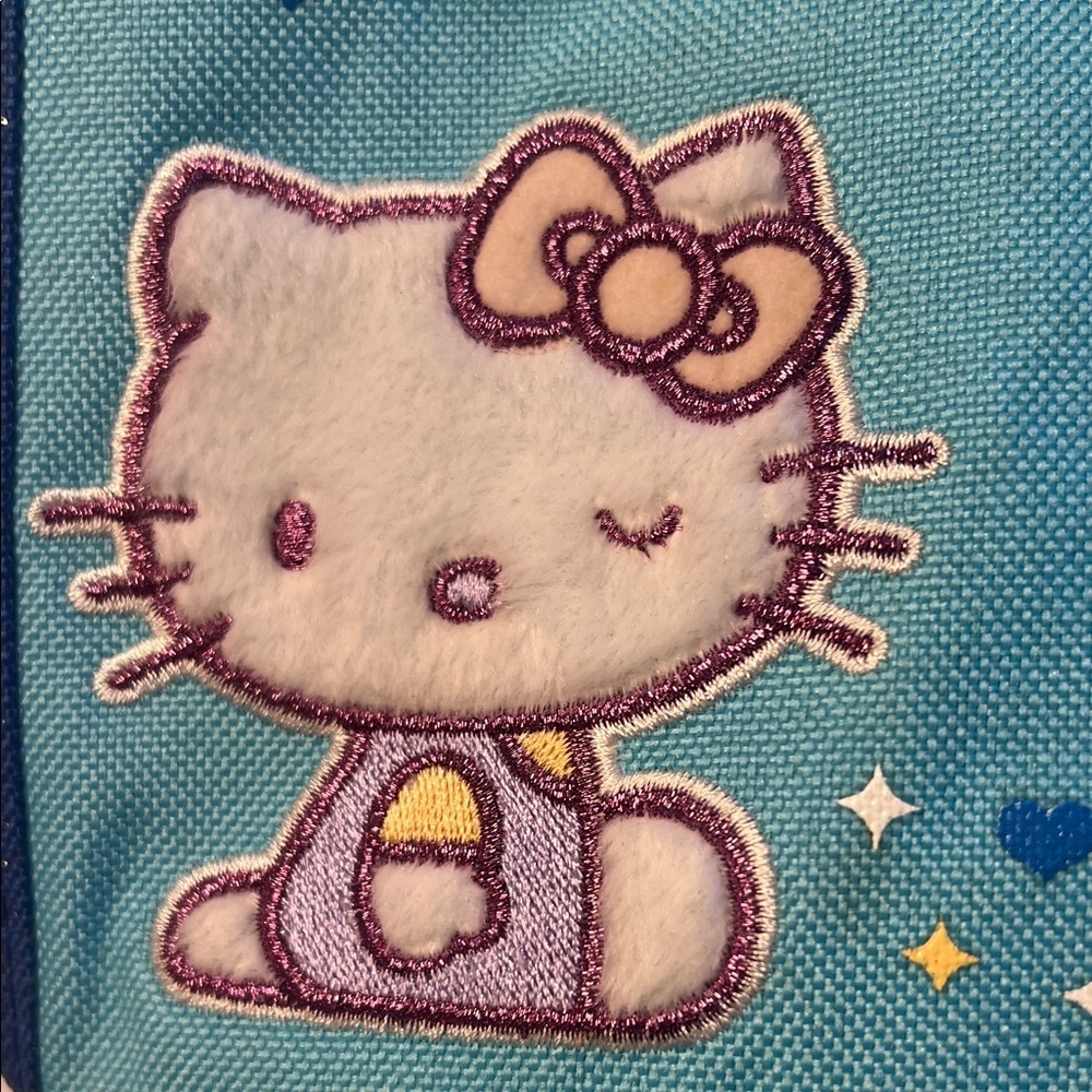 VINTAGE Hello Kitty Blue Car Seat Garbage Bag- RARE LIMITED EDITION GUC - Picture 12 of 16
